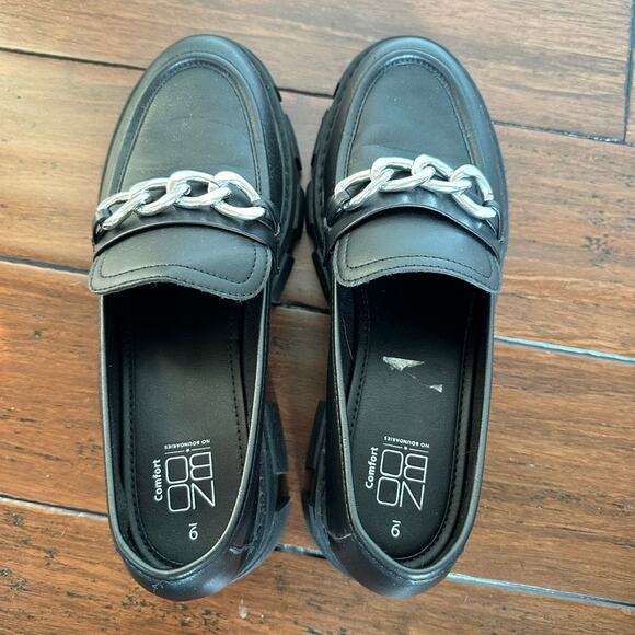 No Boundaries Chunky Heeled Lug Sole Platform Loafers Preppy Academia Gothic 9 - Picture 7 of 9